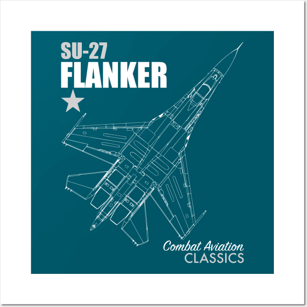 SU-27 Flanker Wall Art by TCP